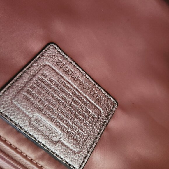 Coach Ashley White & Silver Carryall Shoulder Bag Handbag - Picture 16 of 16